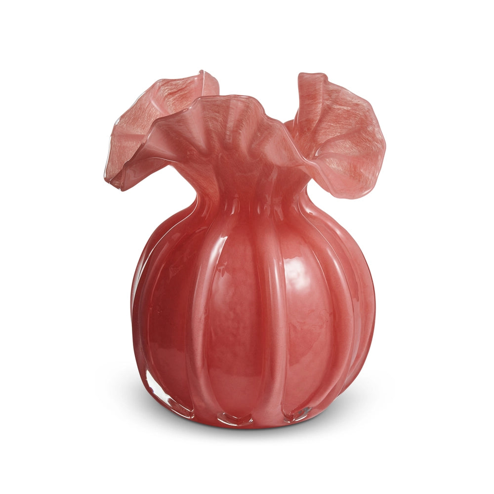 Rosette Glass Vase, Medium