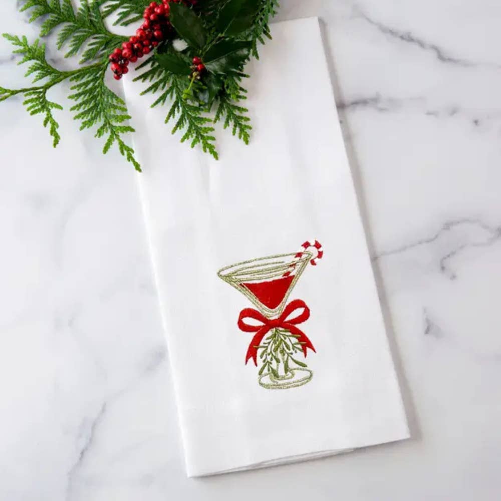 Christmas Cosmo Linen Tea Towel