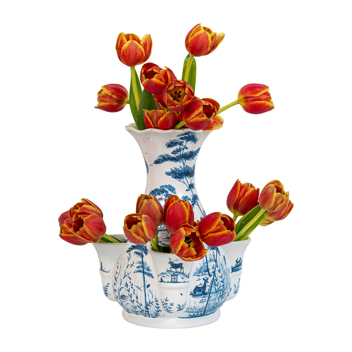 Juliska Country Estate 11.5" Tulipiere Vase, Delft Blue
