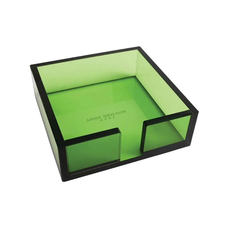 Acrylic Cocktail Napkin Tray, Green