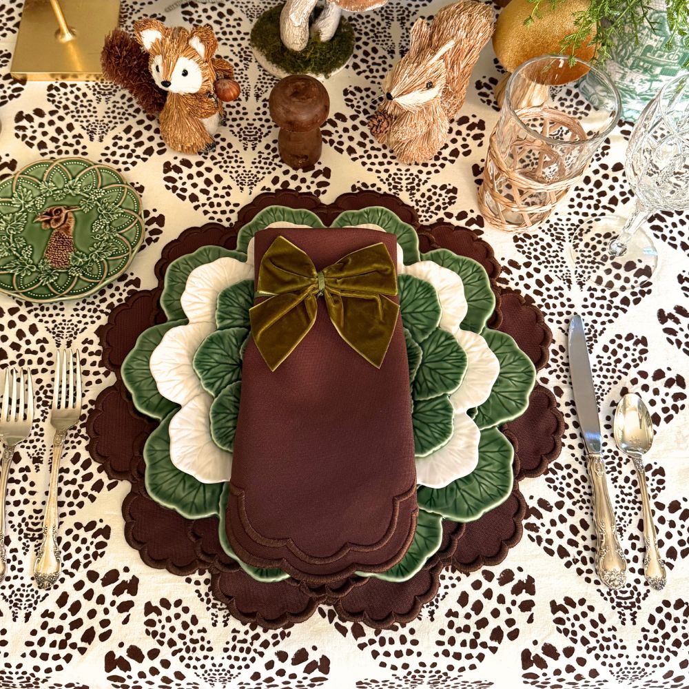 Lillian Placemat, Cocoa, Set of 4