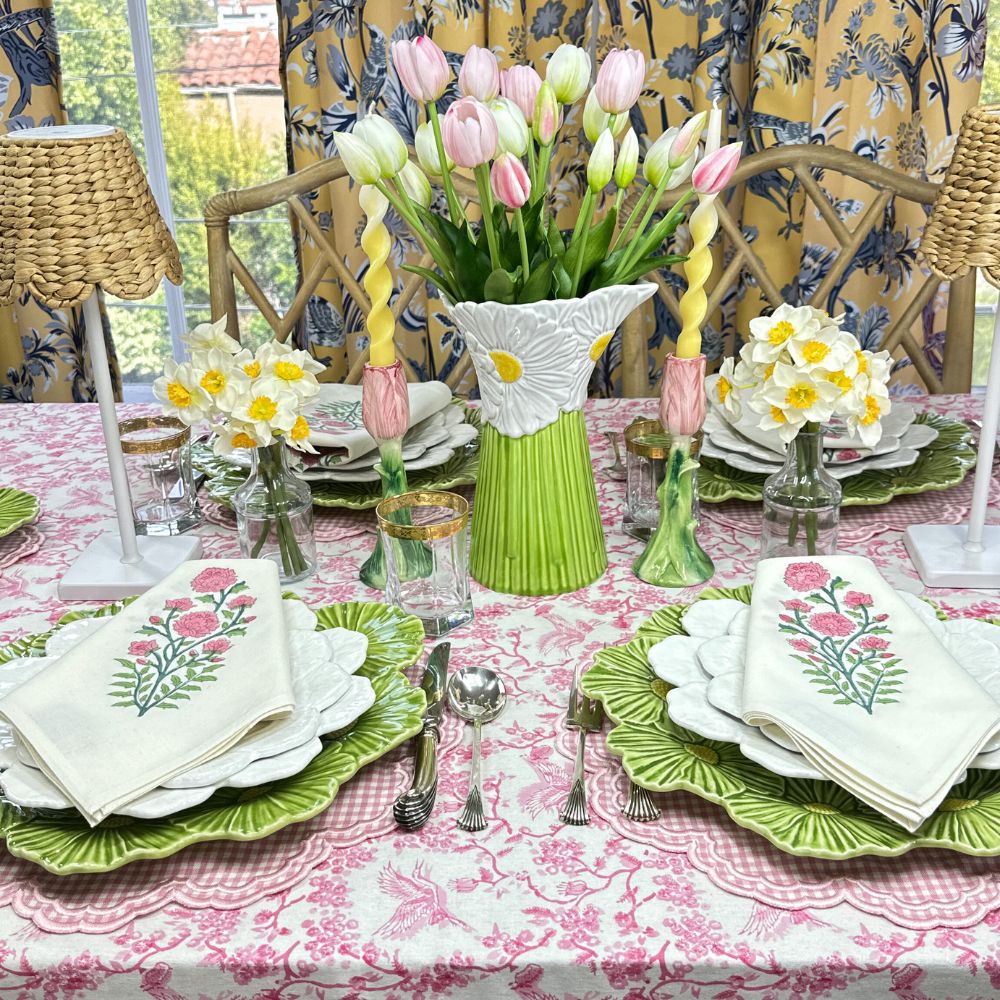 Bettina Pink Gingham Placemats, Set of 4