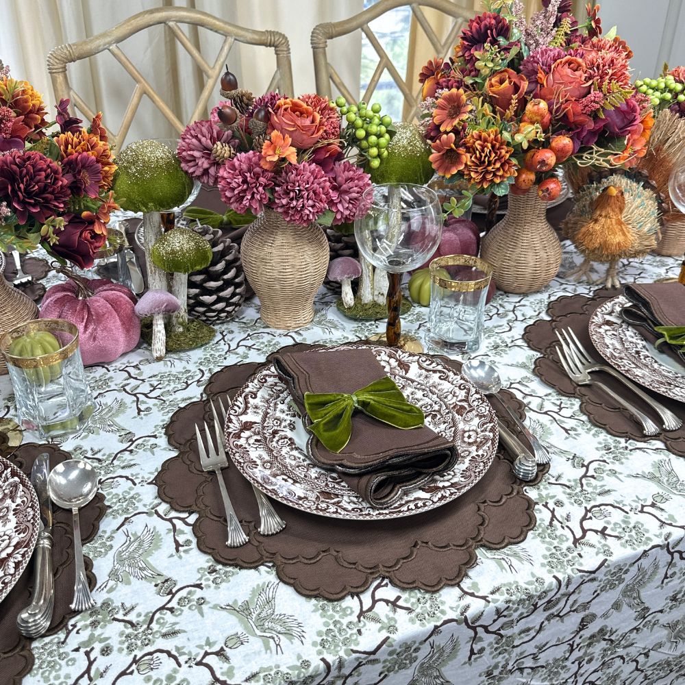 Lillian Placemat, Cocoa, Set of 4