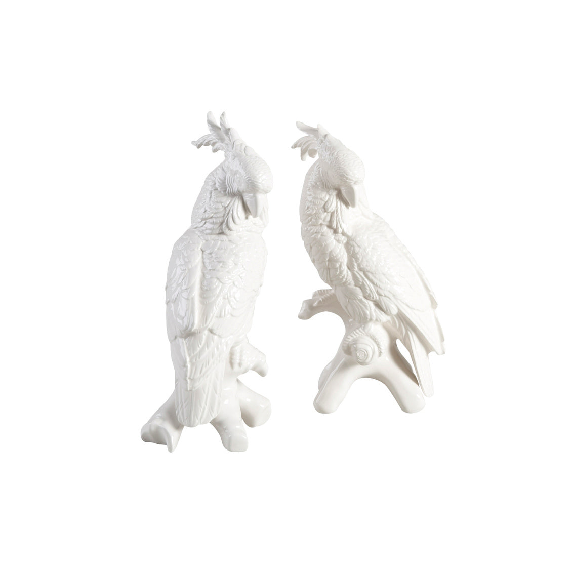 Blanc de Chine Cockatoos, Pair