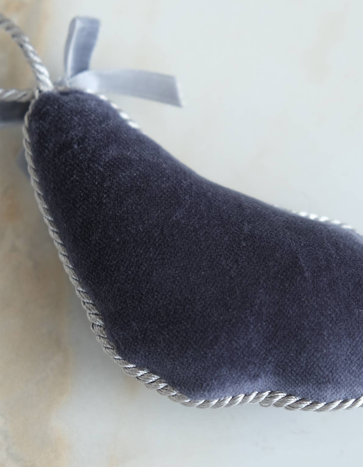 Velvet Embroidered Oyster Ornament