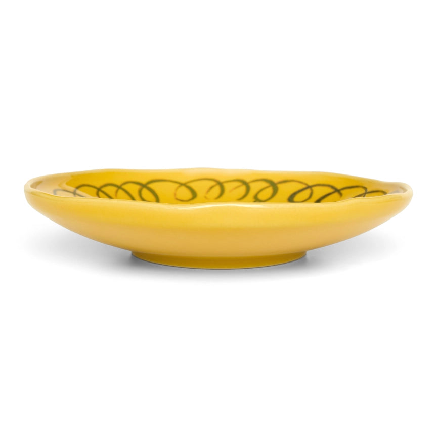 Amalfi Dessert Plate, Mustard