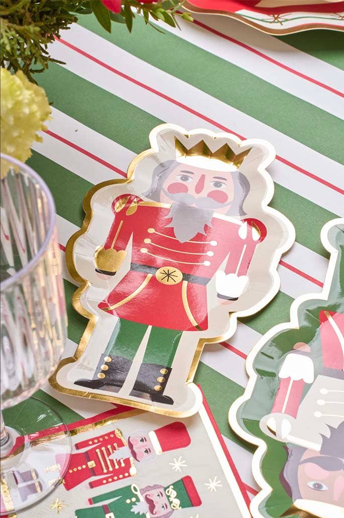Salad Plate Nutcracker Christmas Assorted, Package of 8