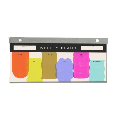 Weekly Planner, Painterly Shapes