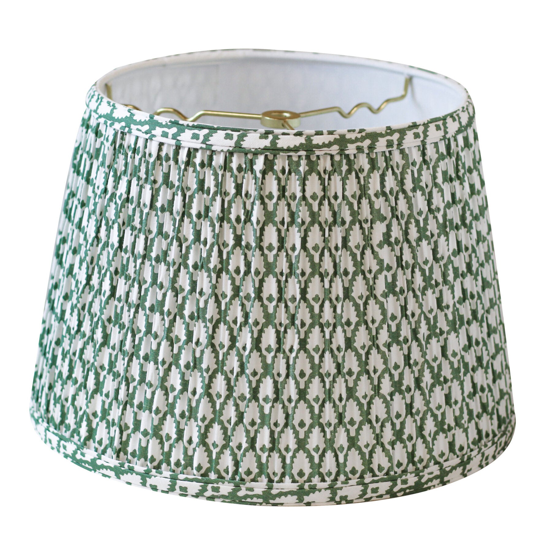 Jude Shirred Lamp Shade, Green