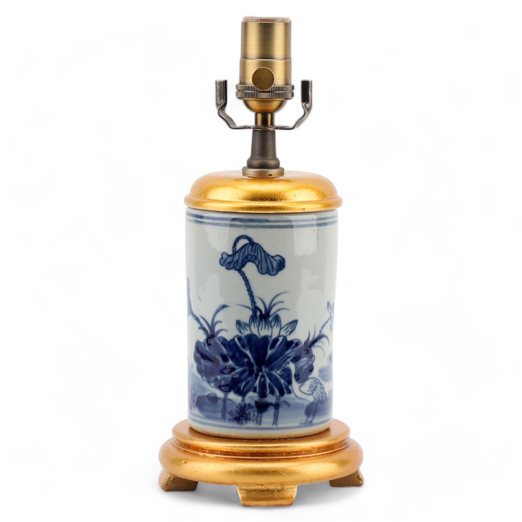 Maeve Blue & White Porcelain Lamp