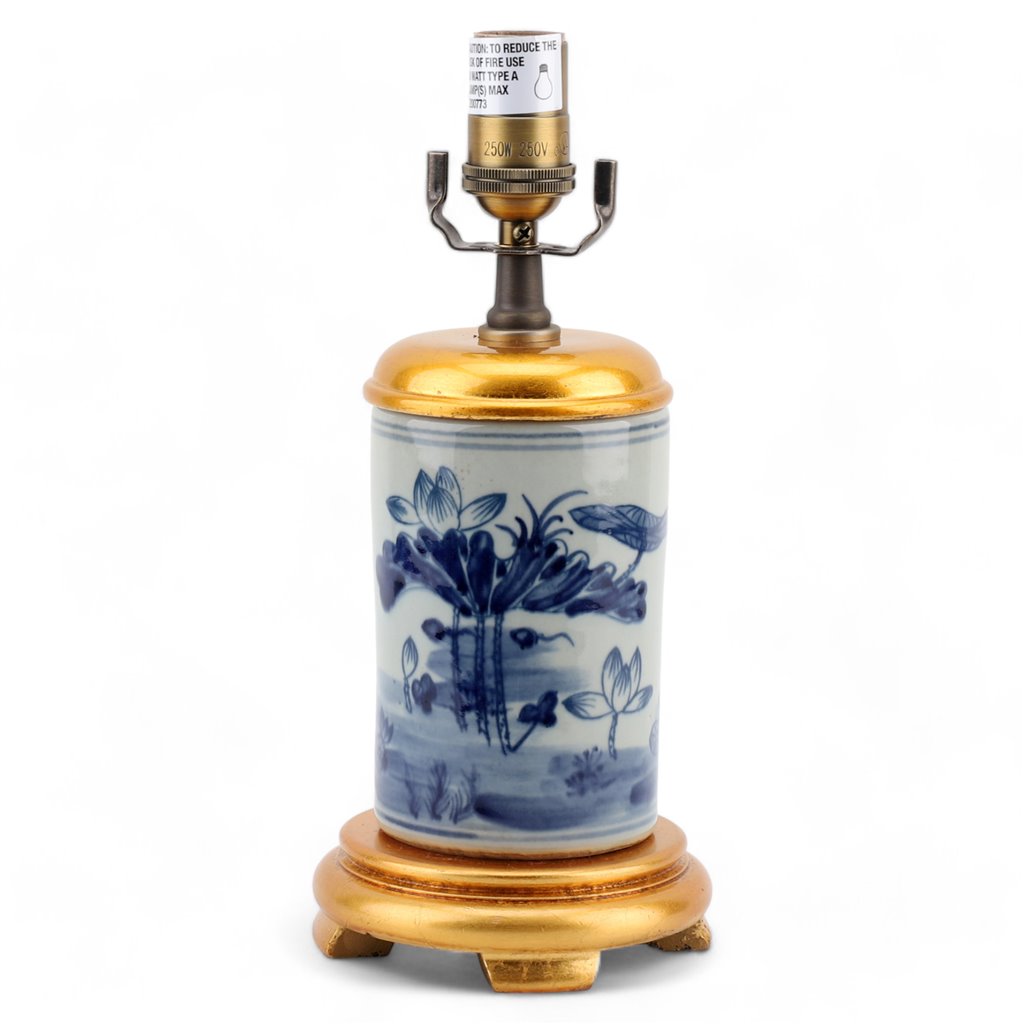 Maeve Blue & White Porcelain Lamp