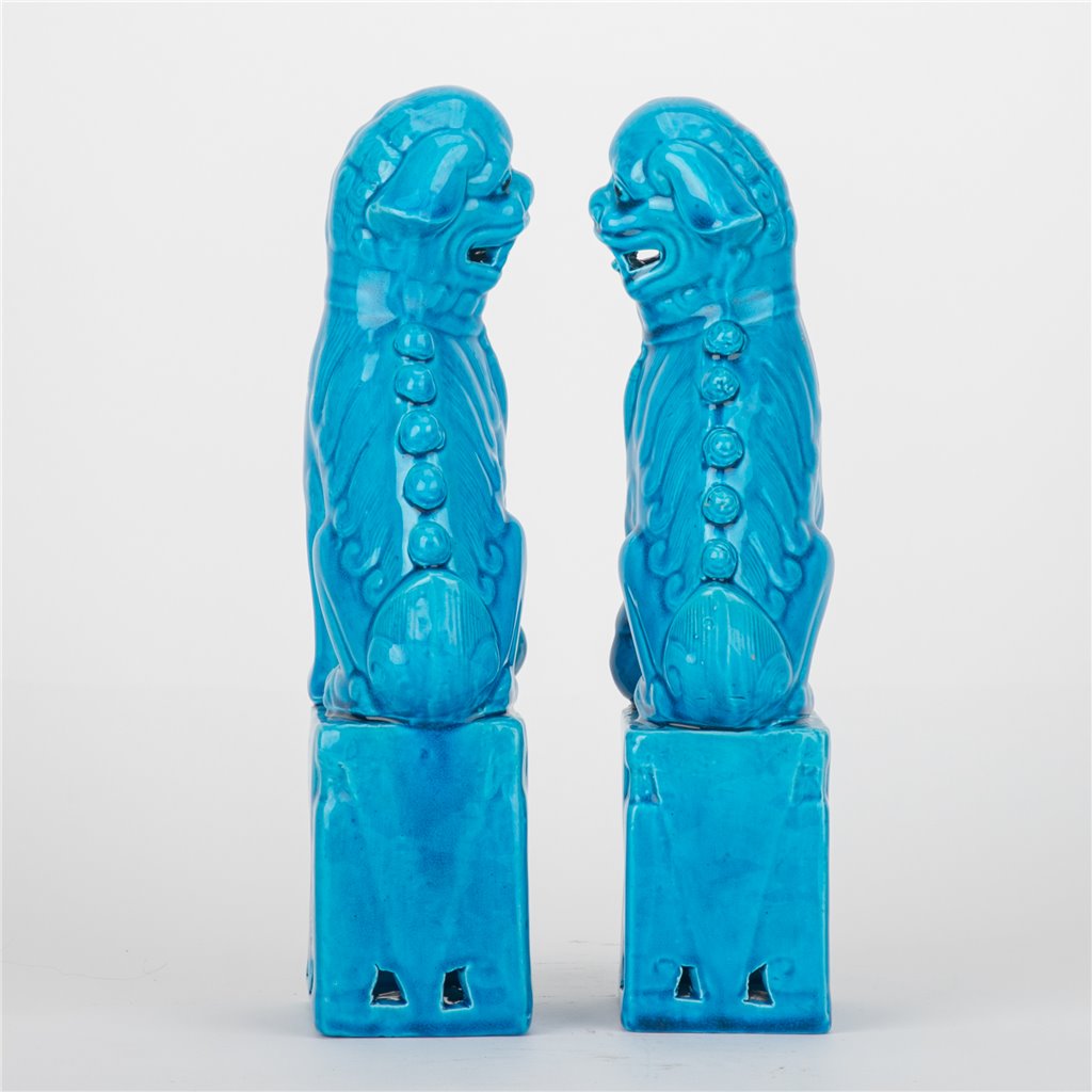 Poole Foo Dogs, Pair
