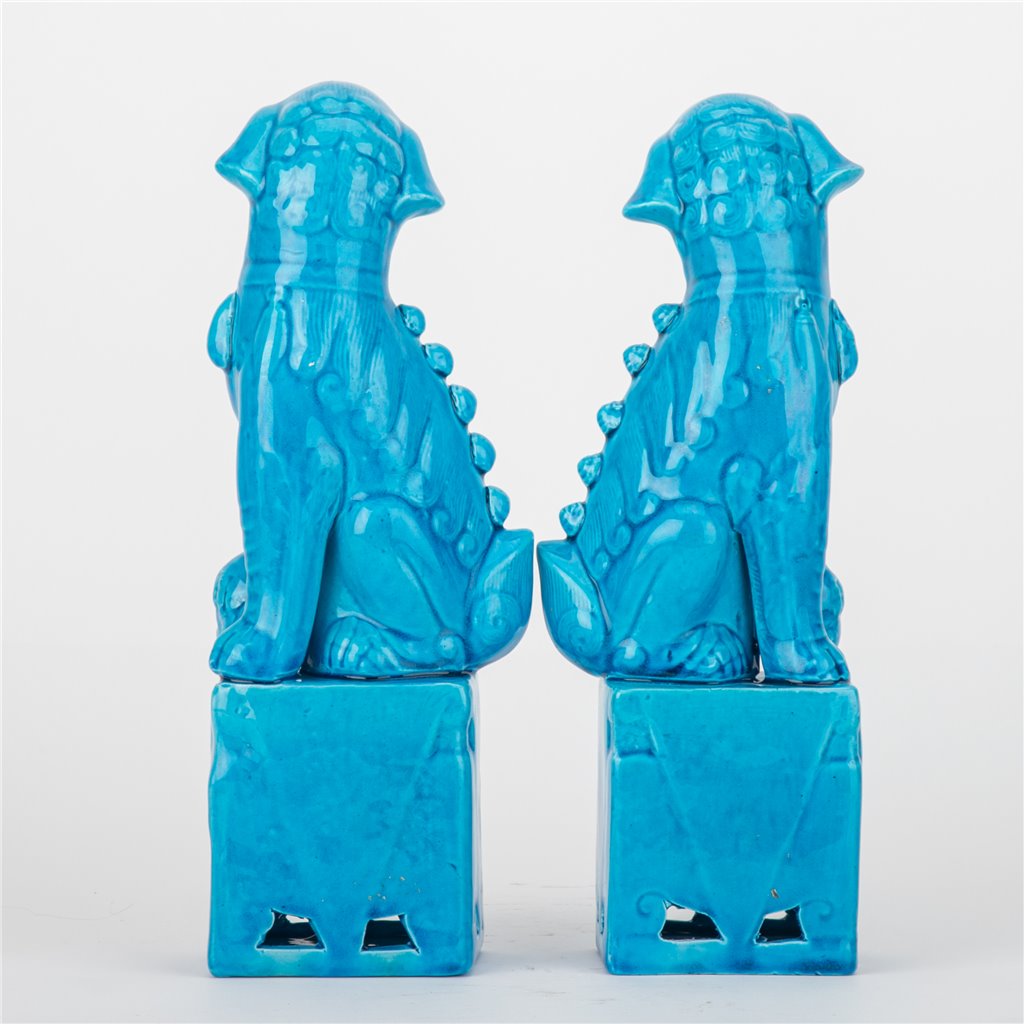 Poole Foo Dogs, Pair