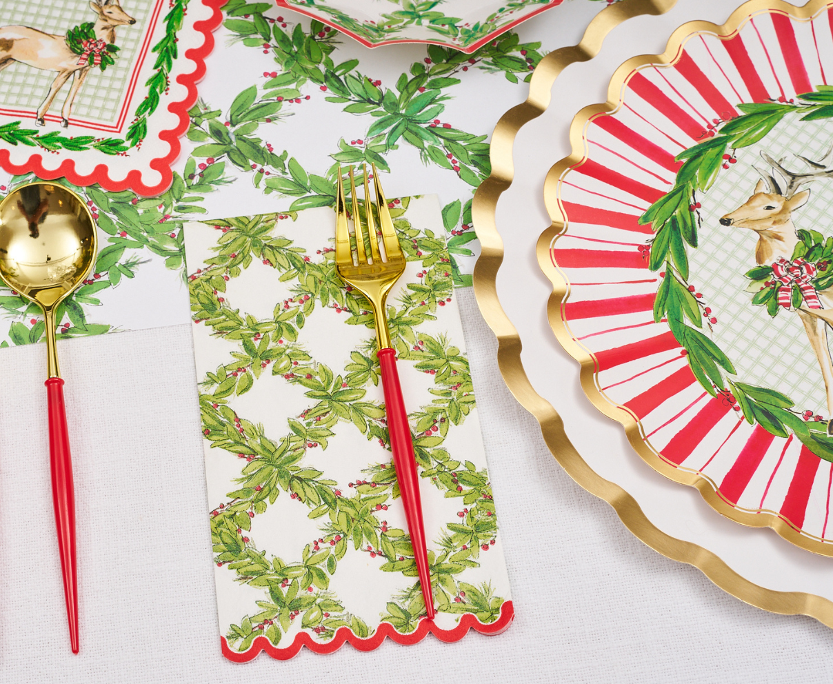 Holly Berry Guest Towels