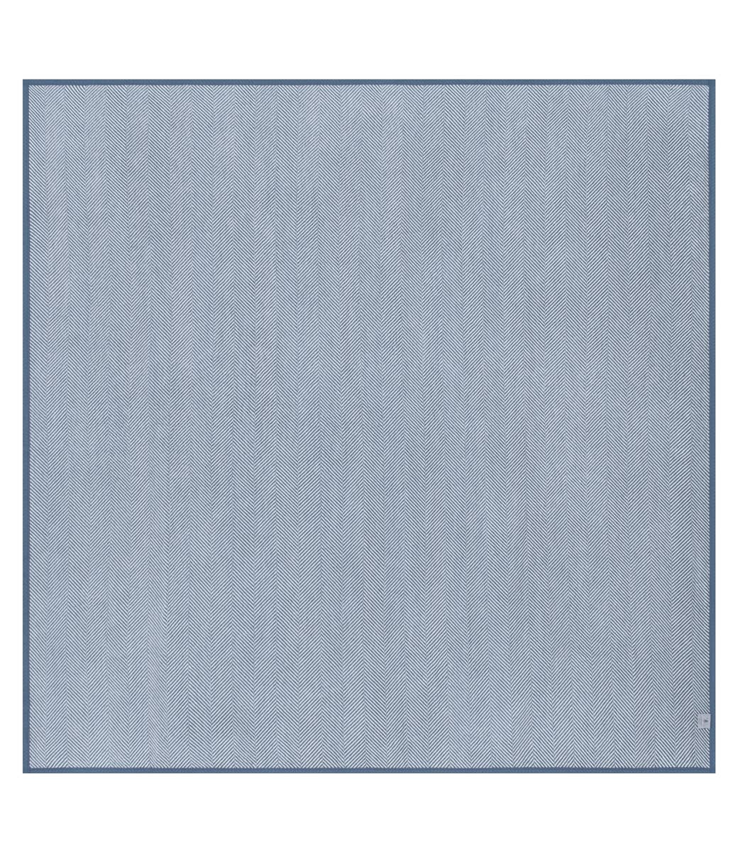 Harborview Herringbone Cornflower Blanket, Midi