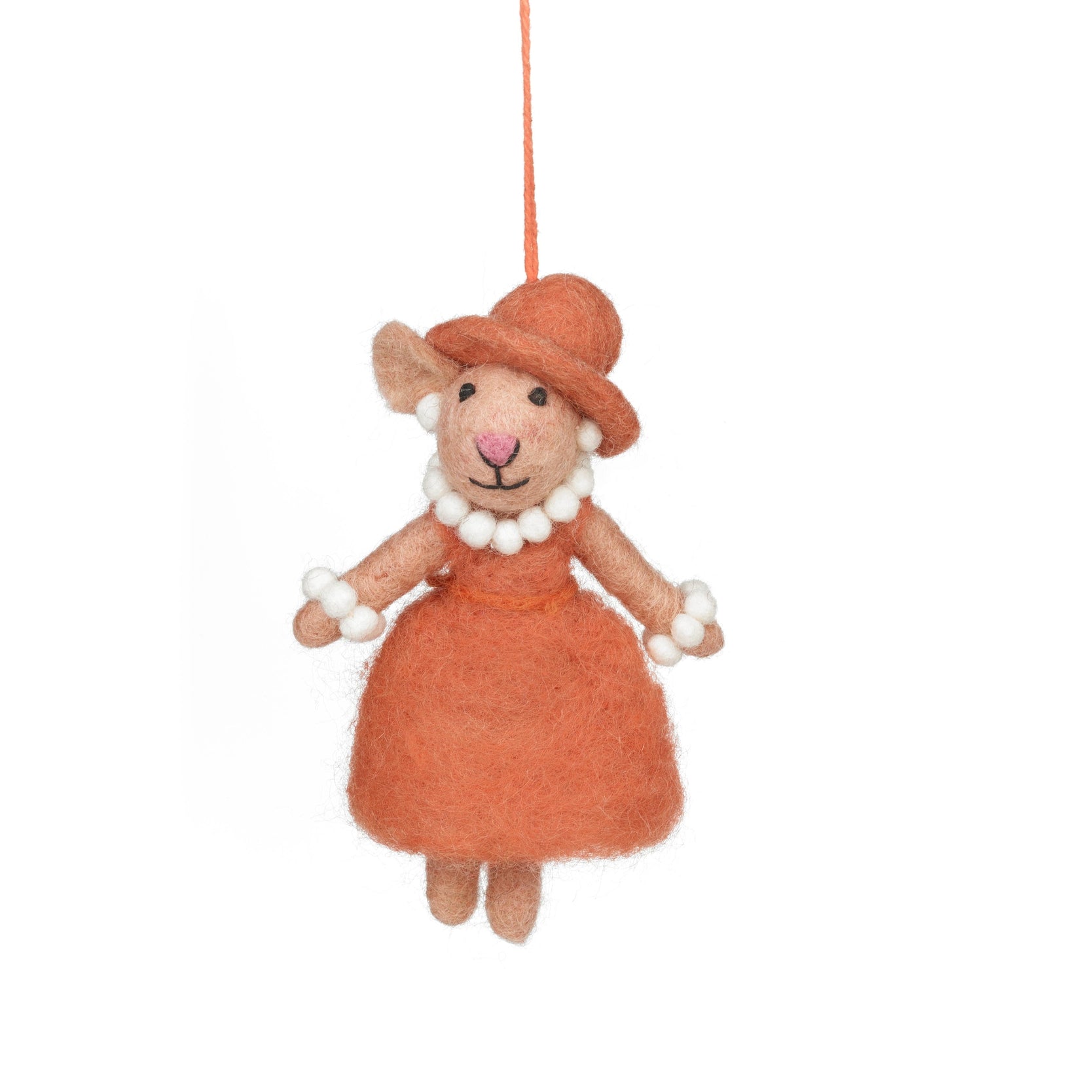 Mrs. Mouse Felt Ornament