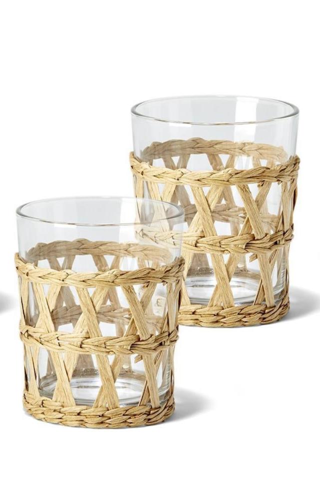 Cabana Woven Double Old Fashioneds, Set of 2