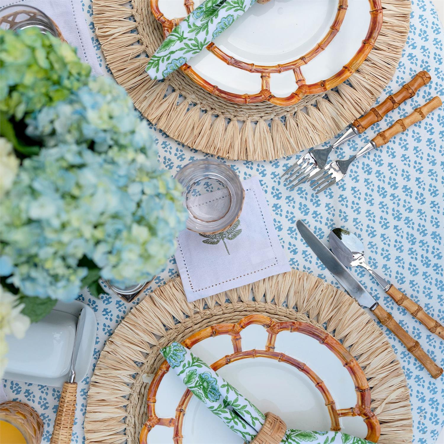 Natural Bamboo Melamine Dinner Plate