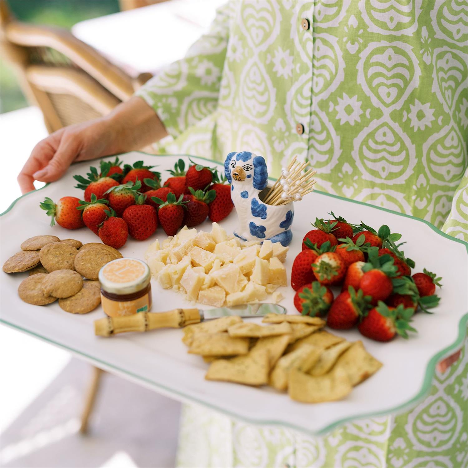 Preppy Staffy Dog with Picks