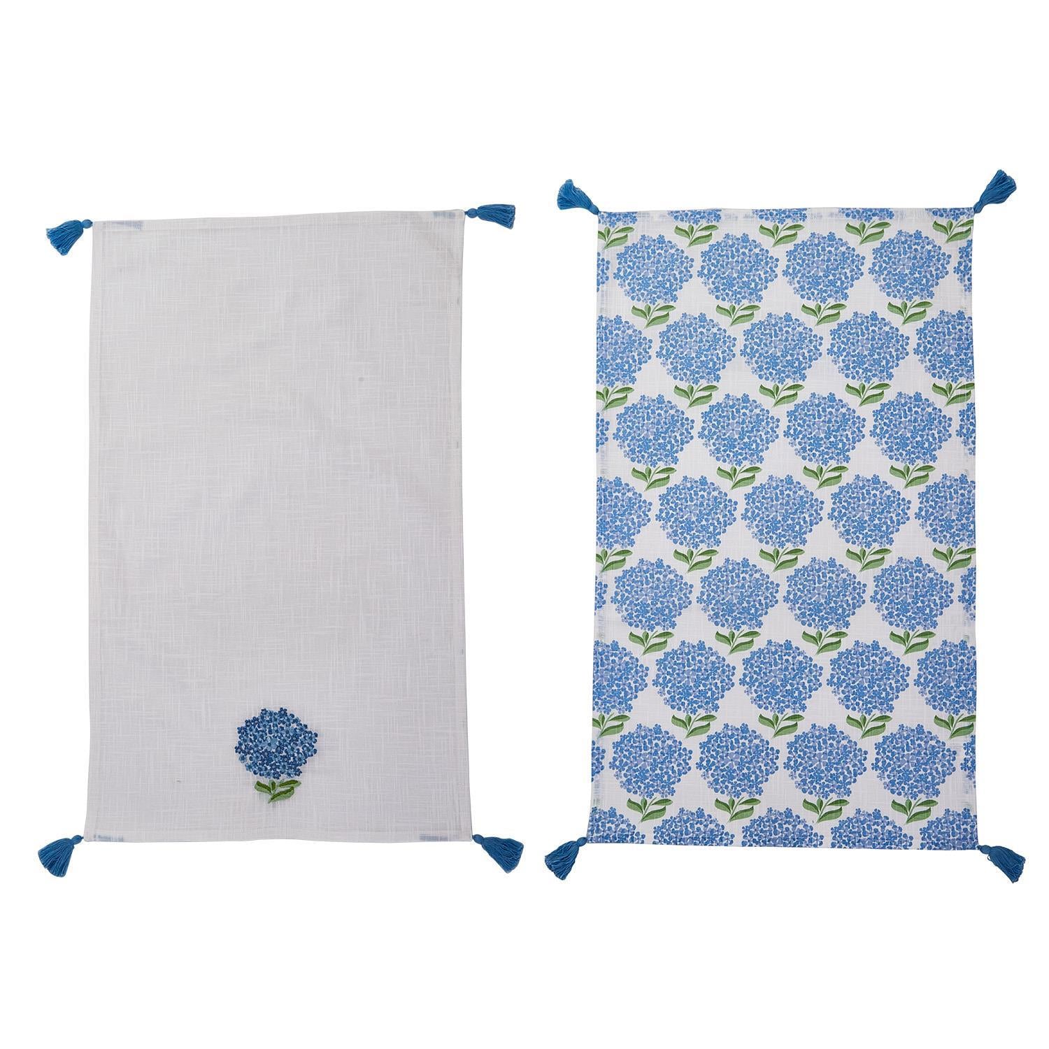 Hydrangea Tea Towels, Set of 2