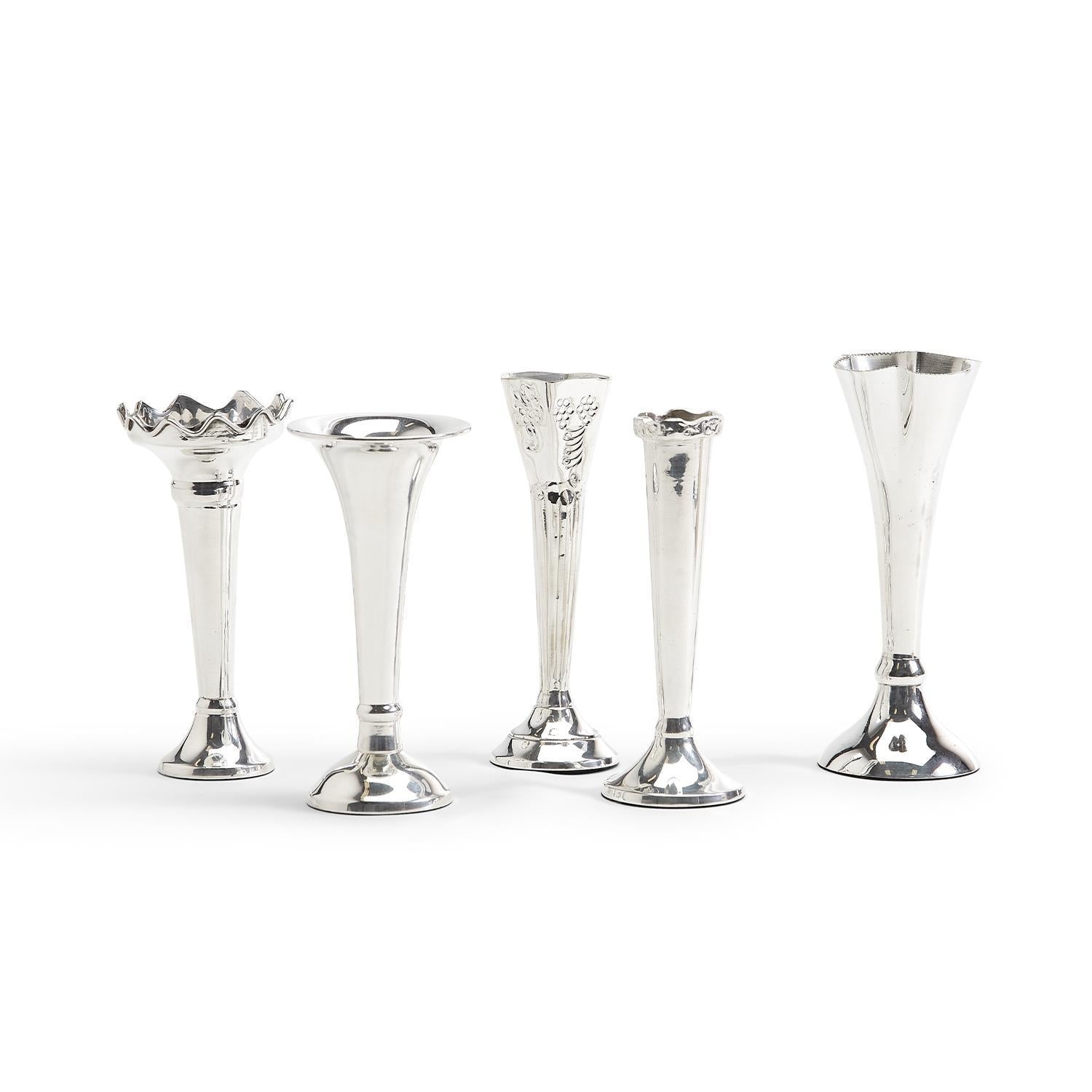Delilah Petite Silver Bud Vase