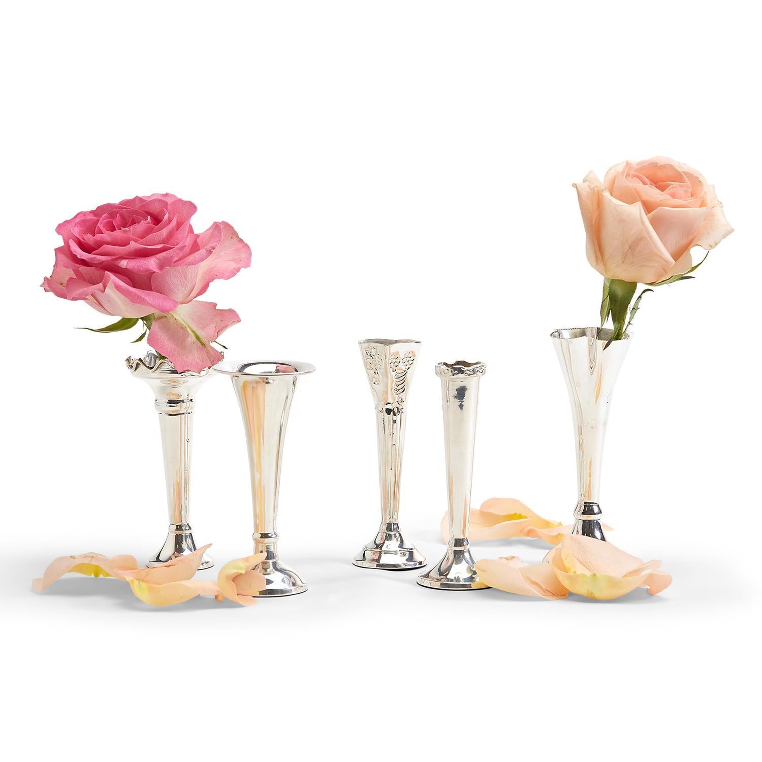 Delilah Petite Silver Bud Vase