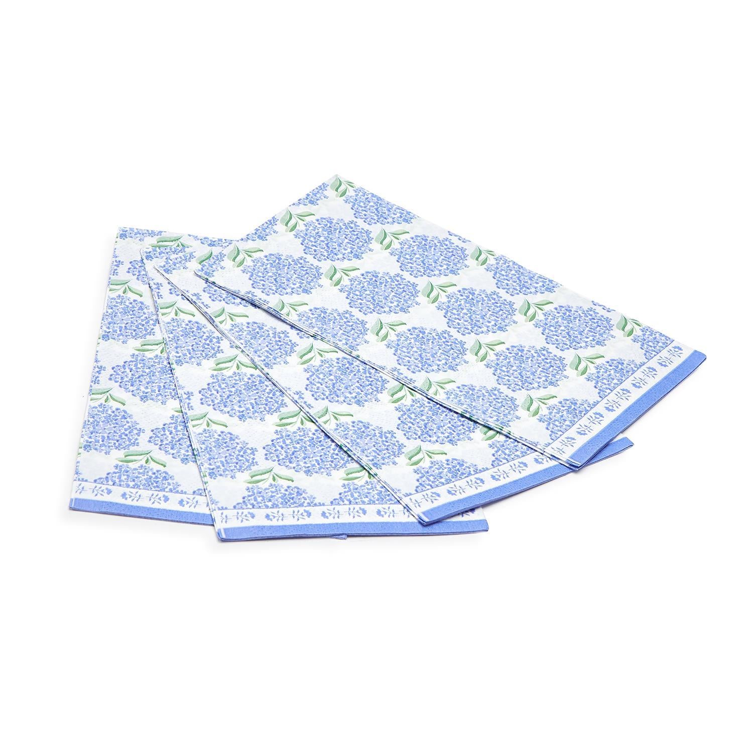 Hydrangea Paper Dinner Napkins / Guest Towels