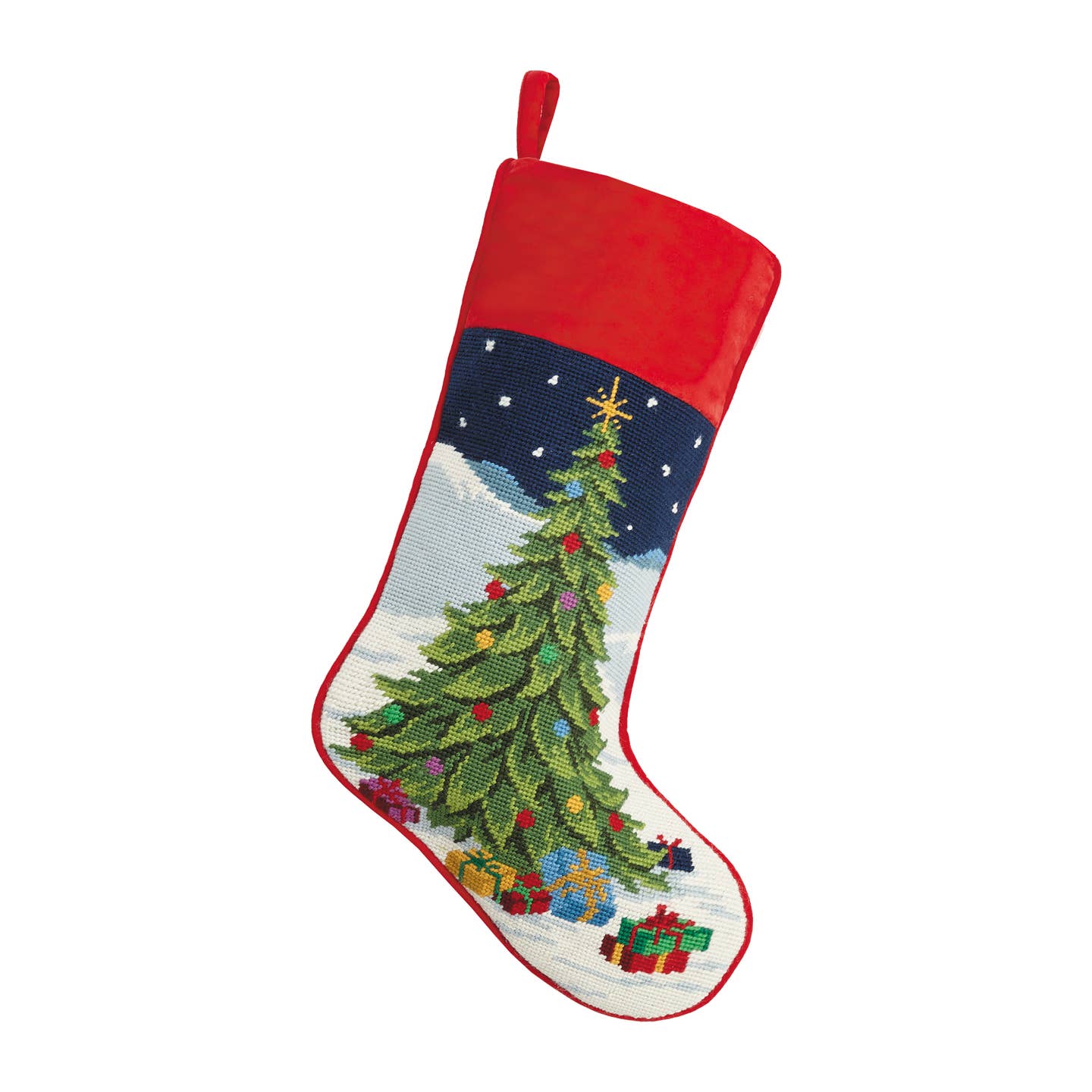 Tannenbaum Needlepoint Stocking