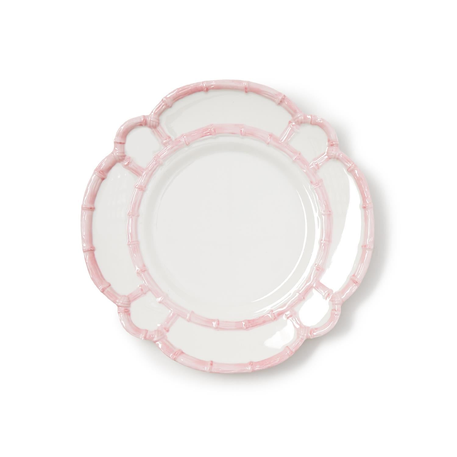 Rose Bamboo Melamine Dinner Plate