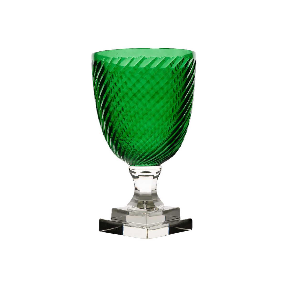Diana Glass Emerald Hurricane, Small