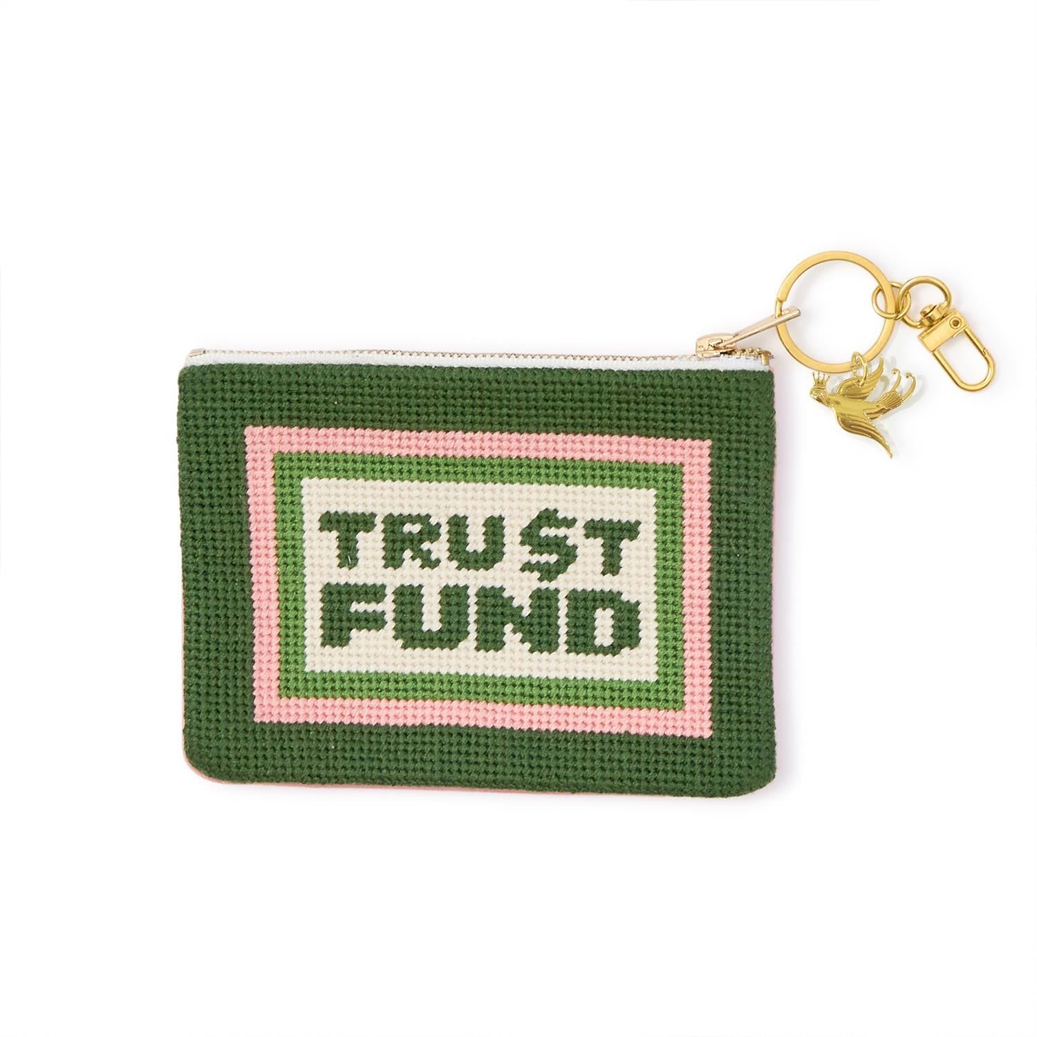 Trust Fund Needlepoint Pouch