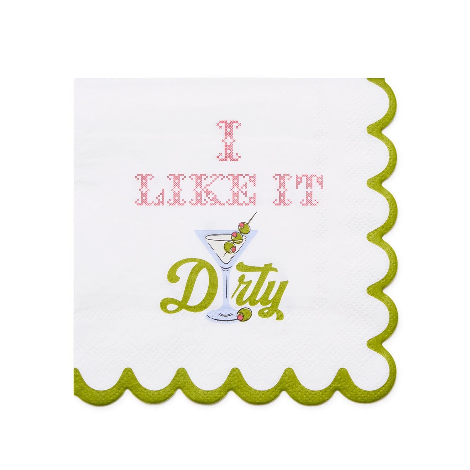 I Like it Dirty Paper Cocktail Napkins