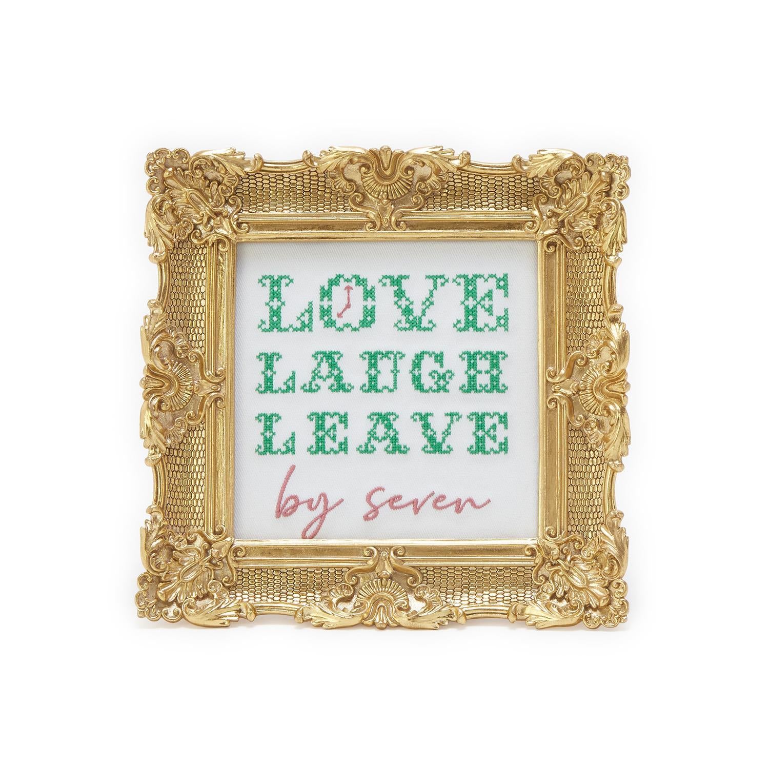 Leave Framed Cross Stich