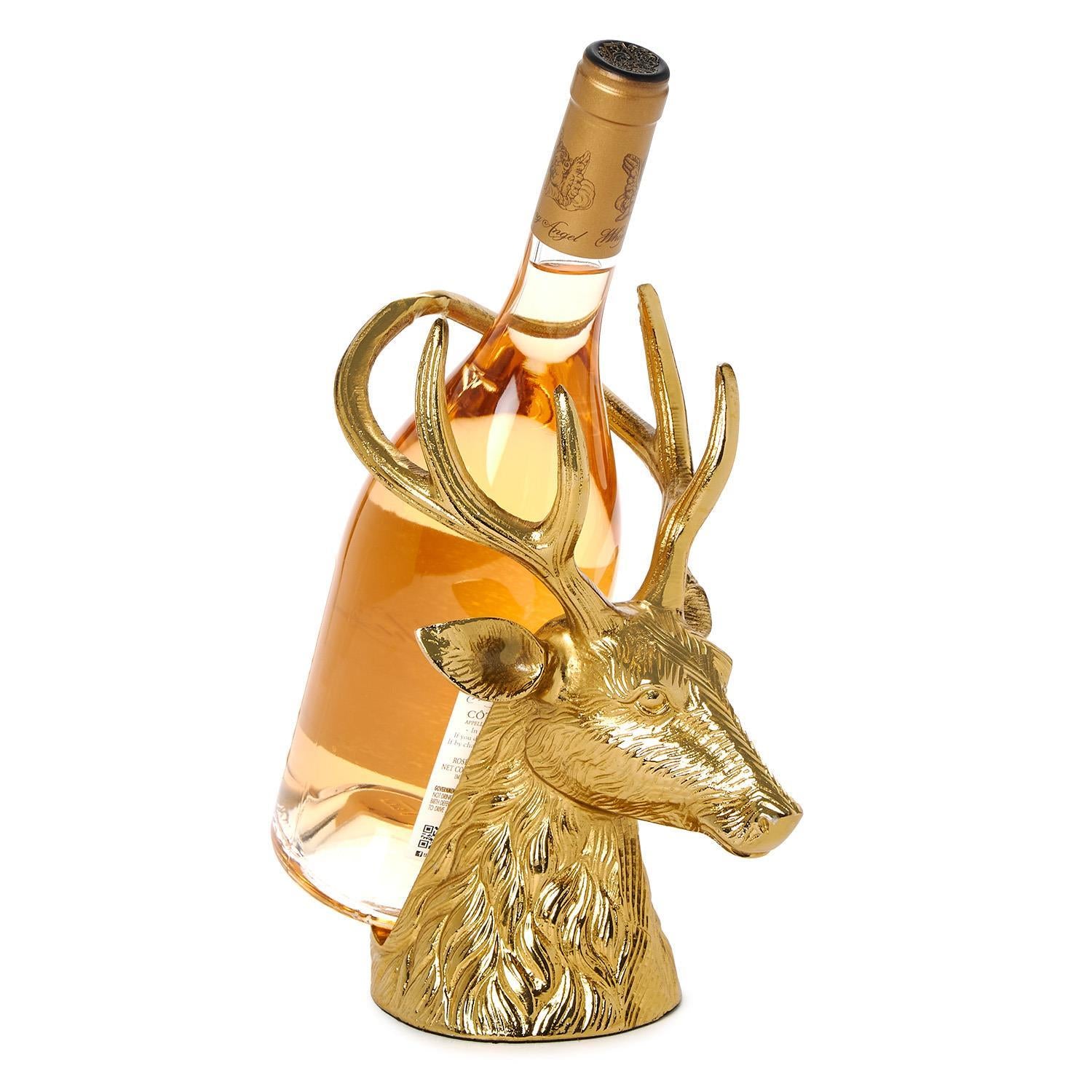Luxe Holiday Stag Bottle Holder