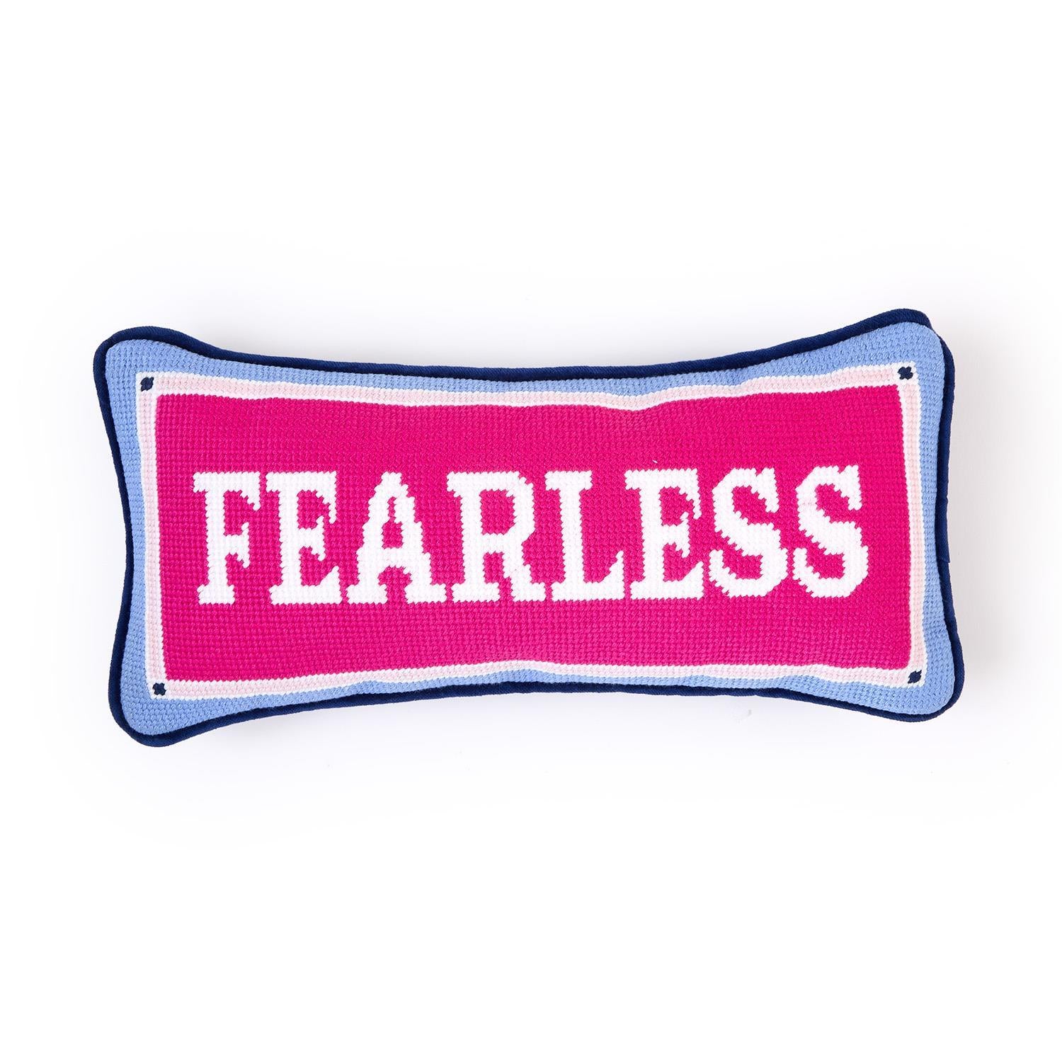 Fearless Needlepoint Pillow