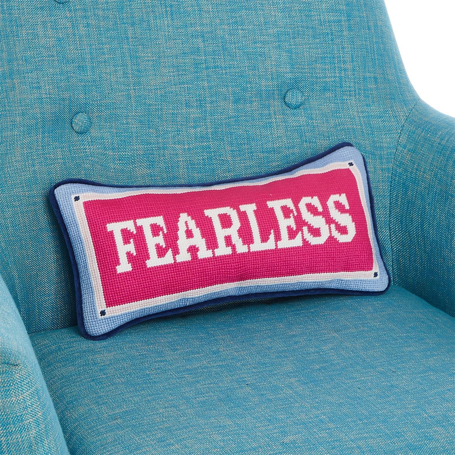 Fearless Needlepoint Pillow