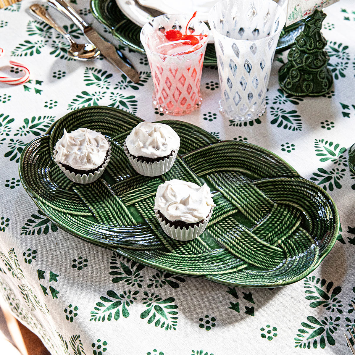 Juliska Mystic Knot 15" Hostess Tray, Basil