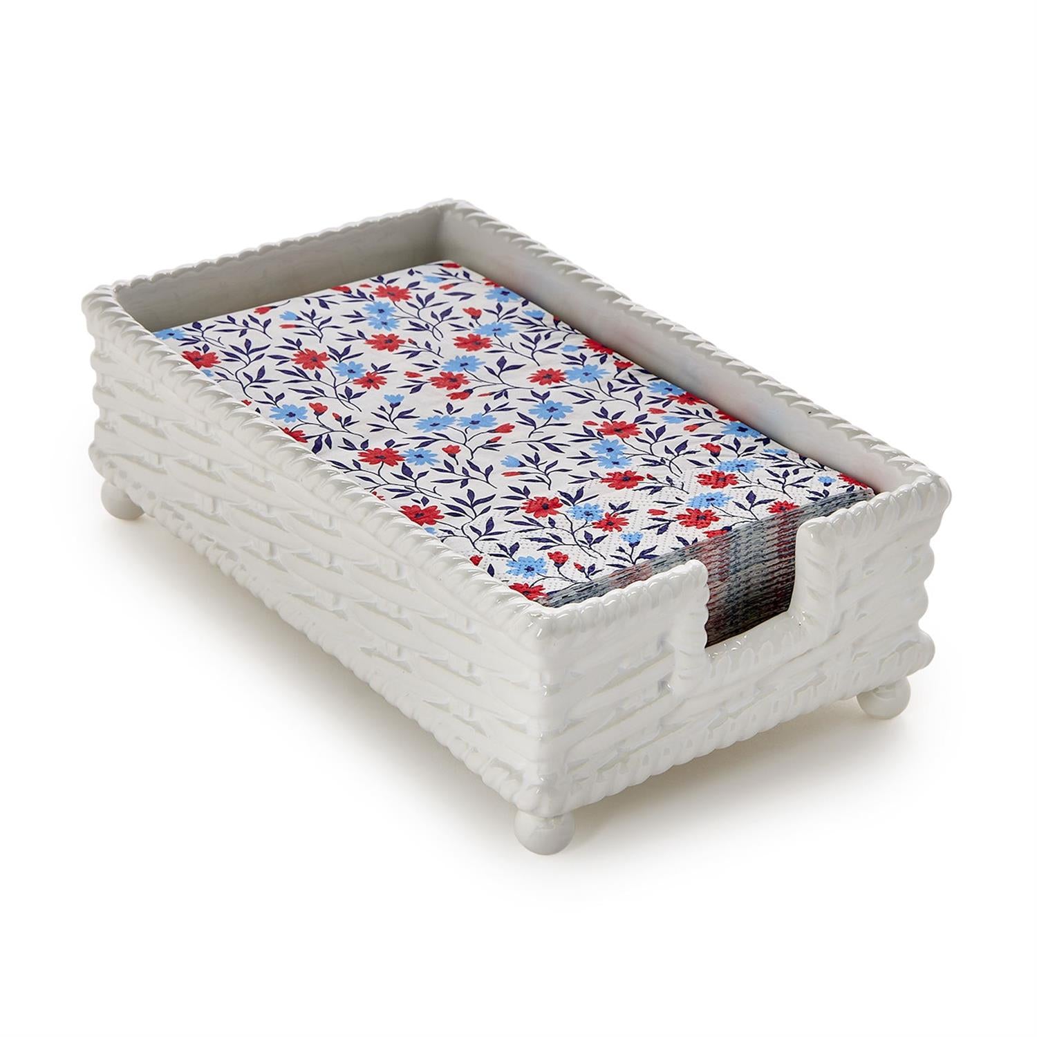 Caroline Guest Towel / Utensil Napkin Holder