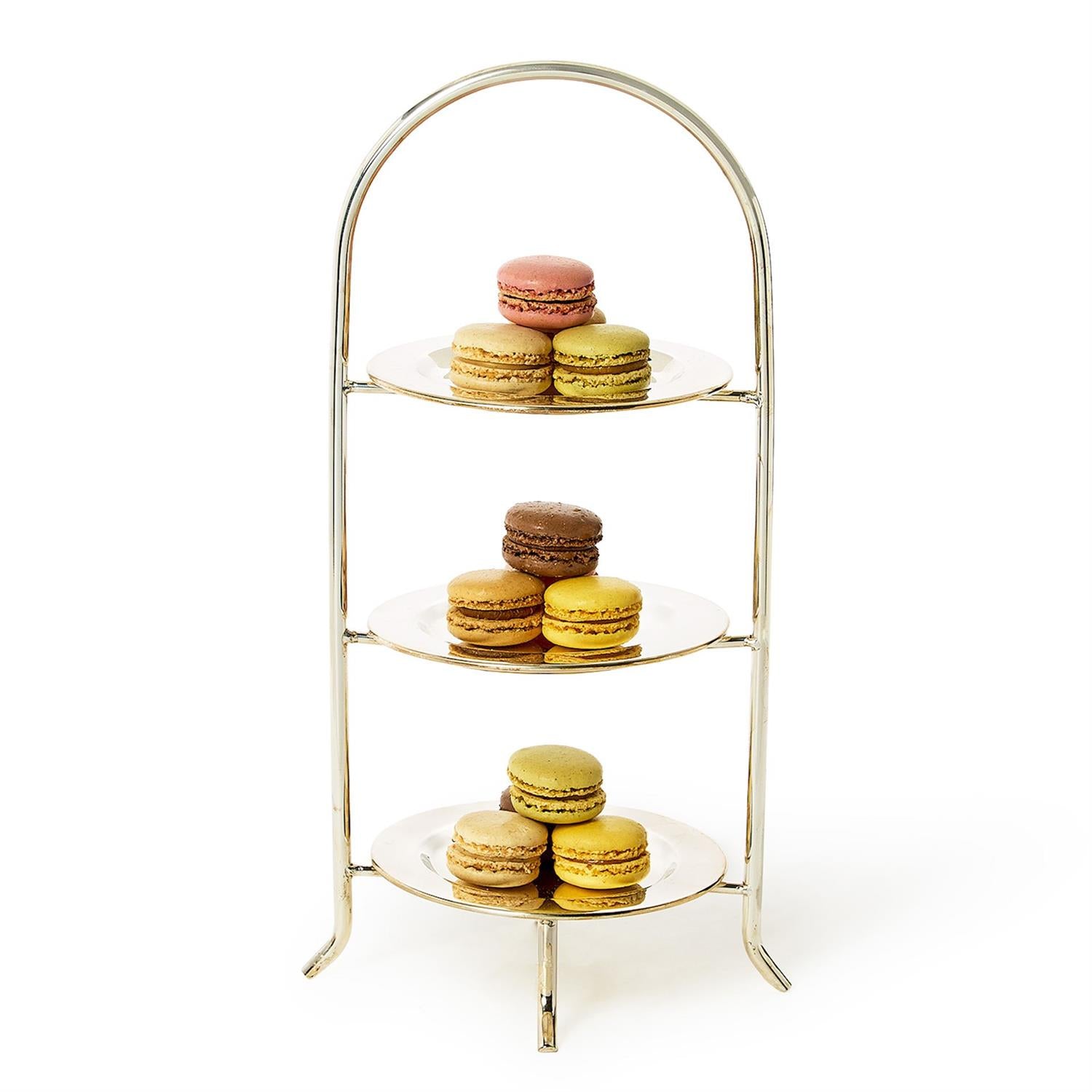 Harrington Three-Tiered Silver Serving Stand