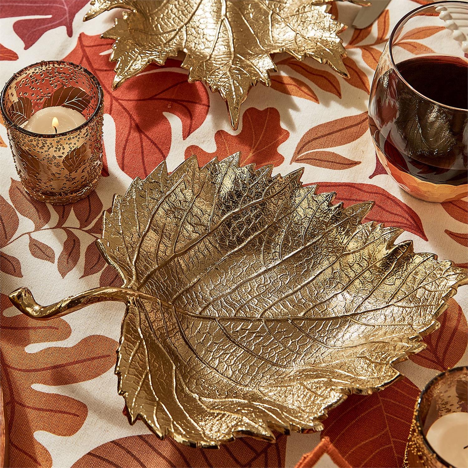 Rivers Golden Tray / Bowl, Mulberry