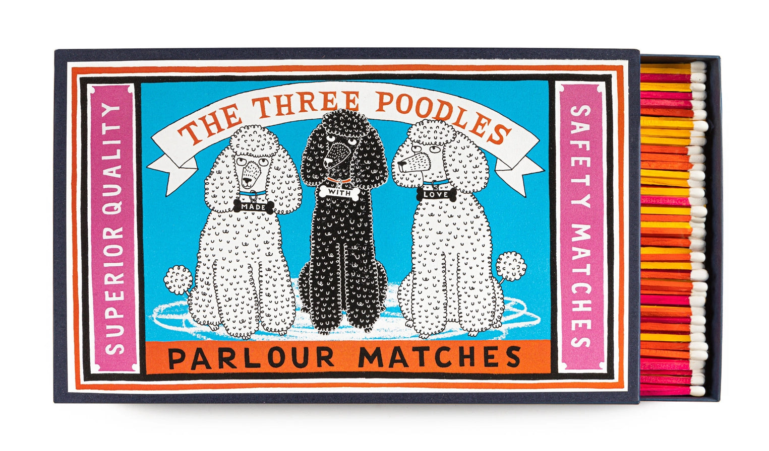 The Three Poodles GIANT Safety Matches