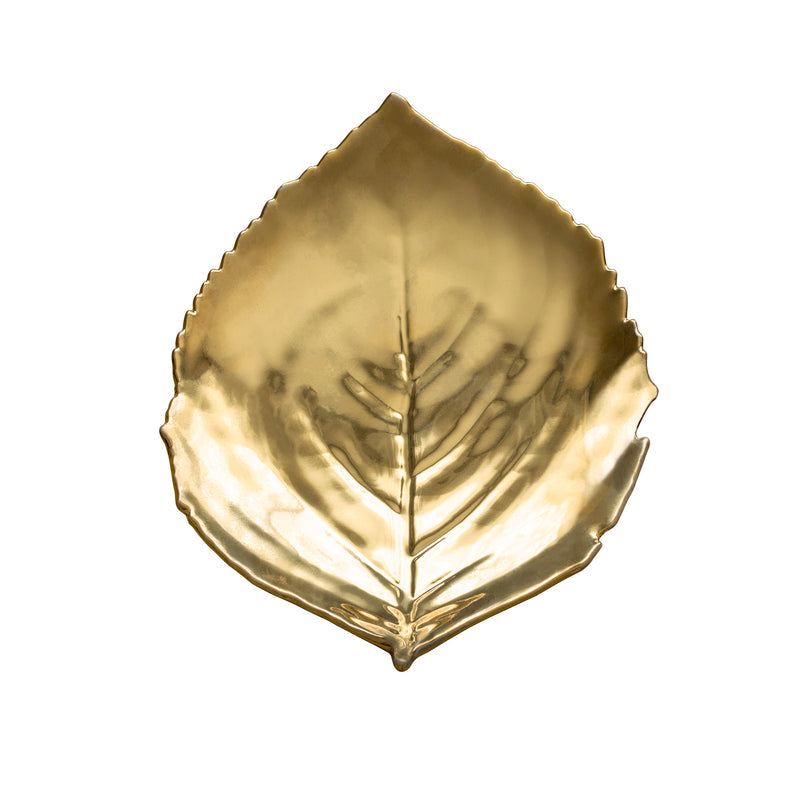 Riviera Hydrangea Leaf, Gold