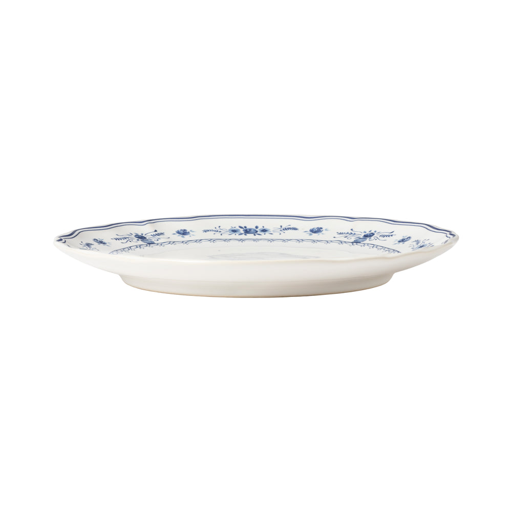 Costa Nova Vila Dinner Plate, White & Blue