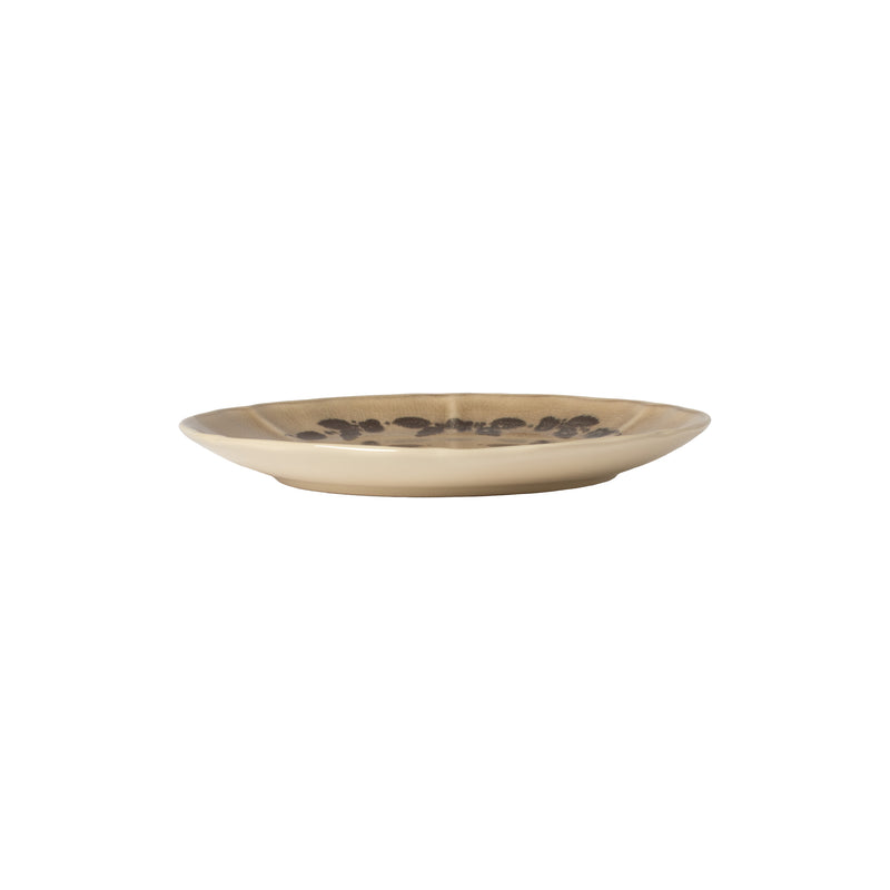 Costa Nova Salad Plate, Mushroom Cream