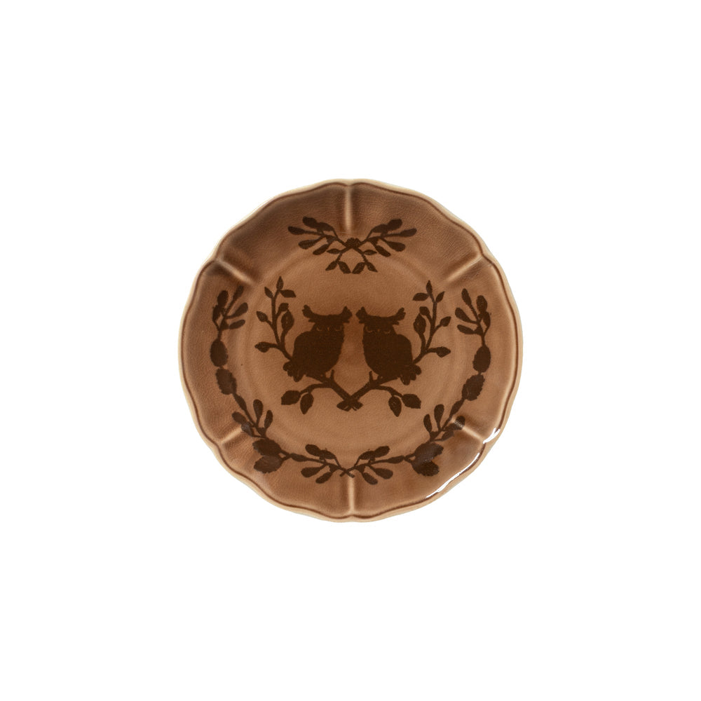 Costa Nova Salad Plate, Forest Owl