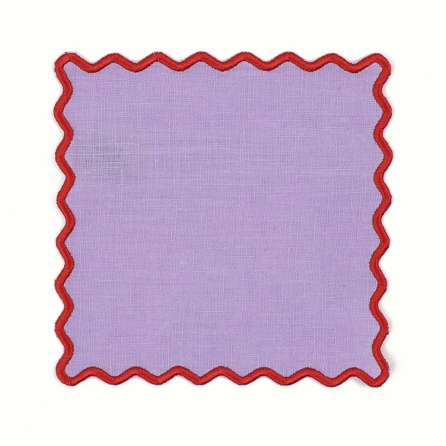 Lilac Linen Square Cocktail Napkins, Set of 4