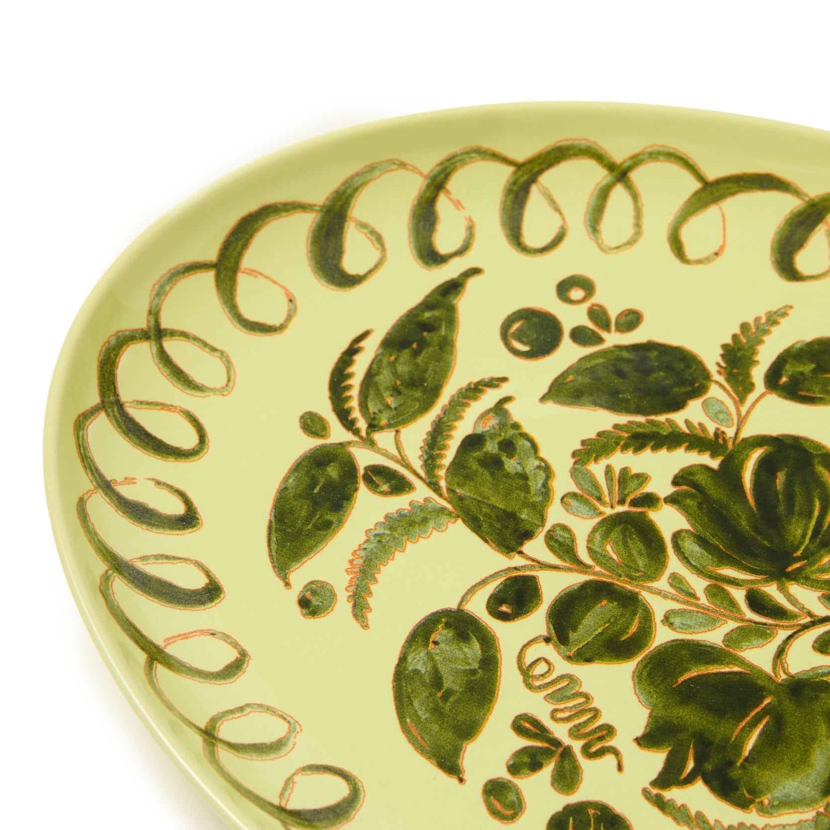 Amalfi Oval Tray, Lime
