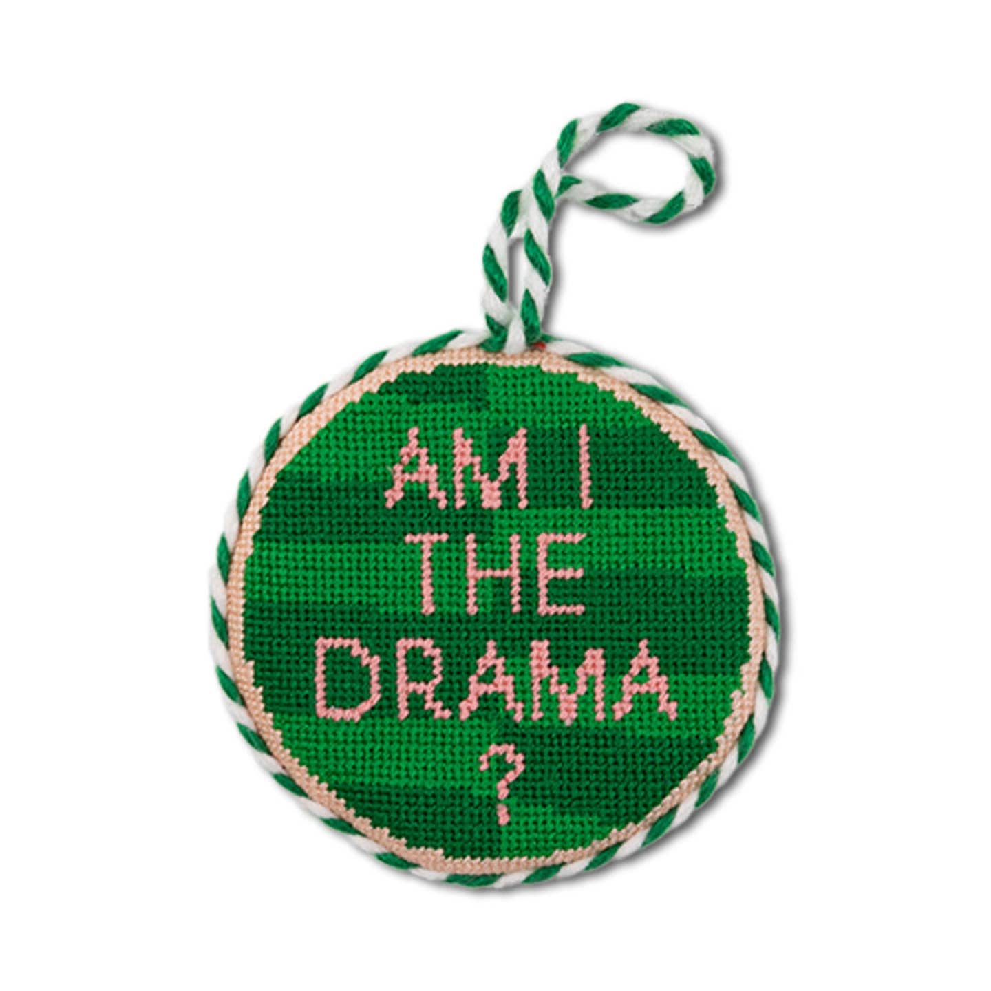 Drama Needlepoint Ornament