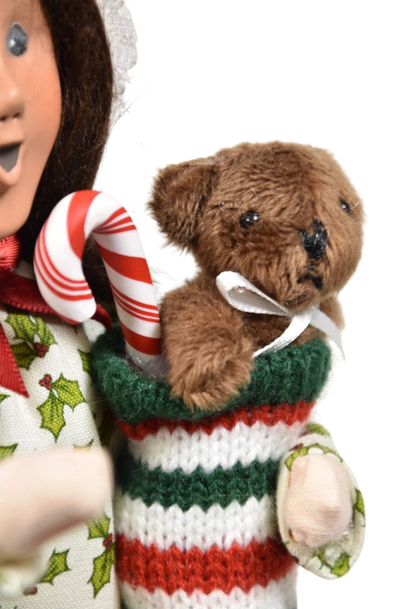 Byers Choice Stocking Family Girl