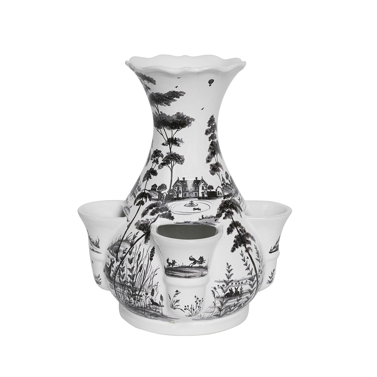 Juliska Country Estate 11.5" Tulipiere Vase, Flint